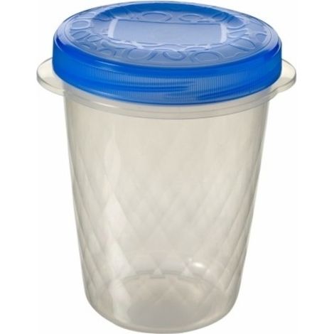 Hermetico Alimentos Redondo 1,0Lt Con Rosca Take Away Tra Plastico Curver 2 Pz