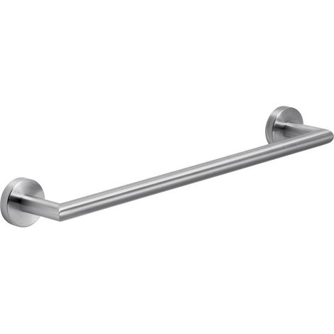 Toallero De Pared De Acero Cromado Cepillado De 45 Cm   Loto