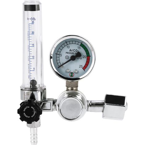 0-25MPa Argon Flow Meter Pressure Regulator Gauge For Weld Mig Tig Welding G5/8