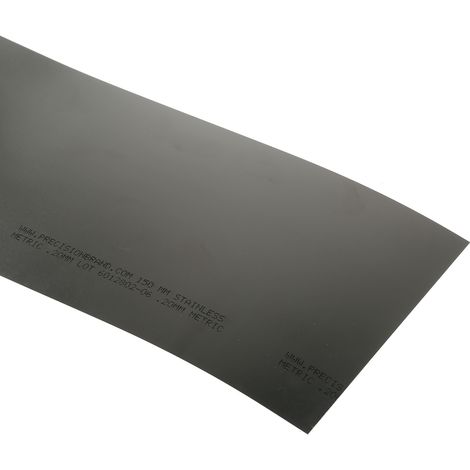 Cale en acier, 1.25m x 150mm x 0.2mm ( Prix pour 1 )