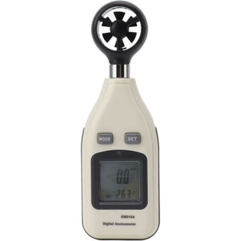 Anémomètre numérique avec écran LCD, jauge de vitesse du vent et de température, outil de mesure portable pour voile, surf, tir, drone,de dyk.Trywise (1/4)