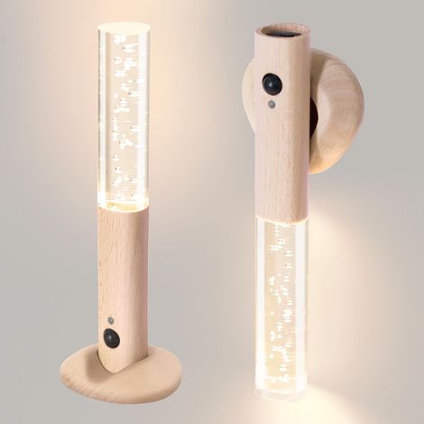 Dengmx-Capteur de mouvement Lumières nuit intérieures - bois, 500 mAh, Capteur - bricolage / maison - Lot de 2 (1/5)