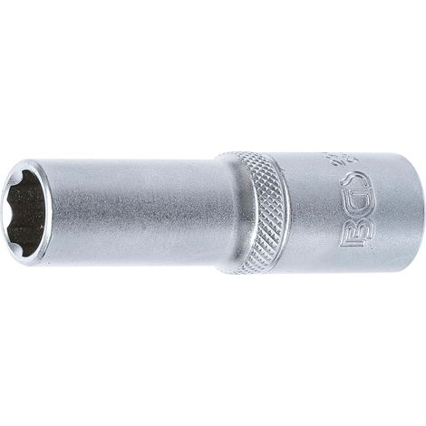 BGS Vaso de impacto Super Lock largo entrada cuadrado interior 12,5 mm (1/2") SW 13 mm - 2943