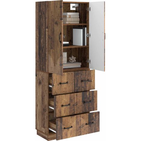 Set di armadi 2 pz Legno antico 66 x 34,5 x 87 cm DAS717483 (1/5)