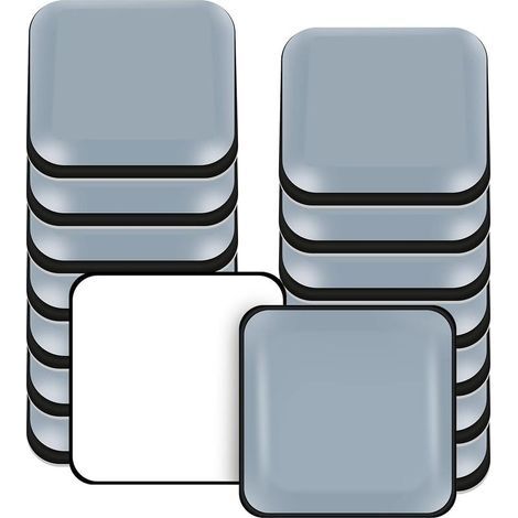 Patins de Meubles,16 Pièces PTFE Téflon Carré Auto-adhésives Coulisses de Meubles Adaptés Aux Sols et Tapis Lisses (Carré,30X30mm) (1/5)