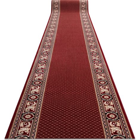 Läufer Wolle NAIN Ornament 7500 51046 rotwein / beige 80cm red 80x100 cm