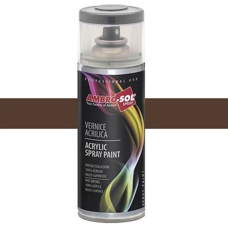 PEINTURE AÉRO ACRYLIQUE MARRON NOYER - 400 ML (1/2)