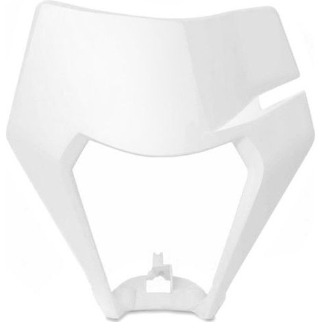 Scheinwerferplatte für KTM EXC / EXC-F Enduro 2017-2021 Xdure PQ4 weiß (1/2)