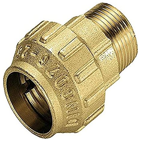 Cornat Tubi di irrigazione Raccordo a Vite per Tubo PE HD, a 32 mm, B 1 "Filettatura Esterna, Multicolore (1/3)