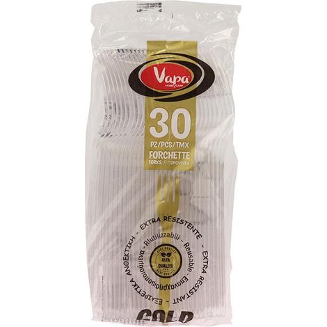 FORCHETTE RIUTILIZZABILI KRISTAL 30 PEZZI