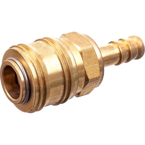 RACCORDI RAPIDI PNEUMATICI FEMMINA PER TUBO 8MM, TIPO TEDESCO, OTTONE