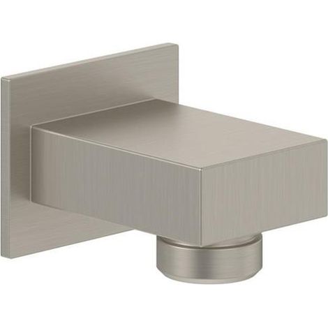 villeroy boch Villeroy & Boch Universal Showers raccordo a gomito da parete, 46x51x35mm, TVC000457000, per montaggio a parete, squadrato, Brushed Nickel Matt, TVC00045700064