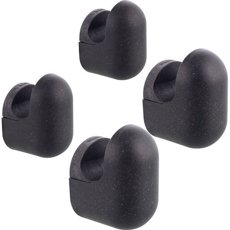 Wagner Wandhaken-Set hooks4home Pill Tragkraft bis 2 kg schwarz 2 Größen 4 Stück (1/3)