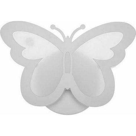 Applique Murale Moderne Led Lampe De Montage Murale Luminaire En Forme De Papillon Pour Couloir De Chevet Decoration Murale D'Eclairage A La Maison,Blanc Chaud (1/5)
