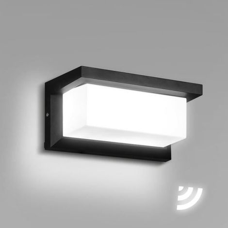 Izrielar Applique murale d\'extérieur LED avec détecteur de mouvement Applique murale moderne IP65 étanche blanc froid (1/4)