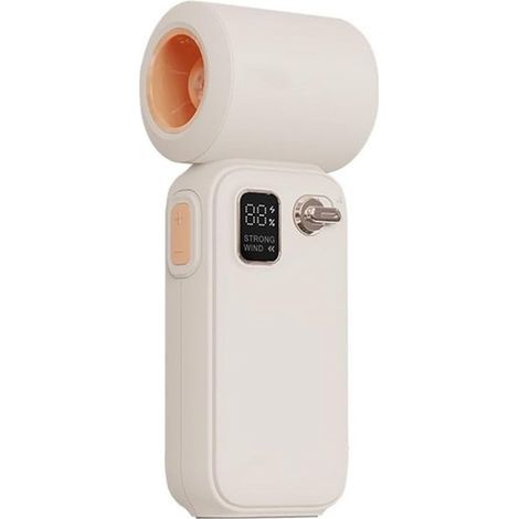 Mini Fan - Lightweight and Portable Handheld Fan - Intelligent airflow control, equipped with a 3600 mAh battery, bringing you coolness anytime, anywhere (Apricot) (1/3)