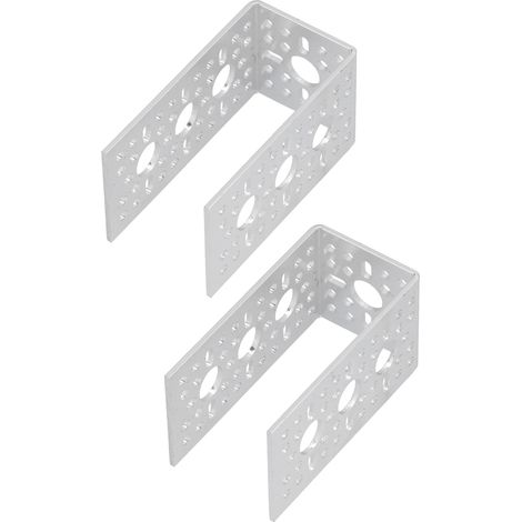 Lot de 2 supports en U en alliage d'aluminium pour servomoteurs de robots, accessoires de bricolage. (1/5)