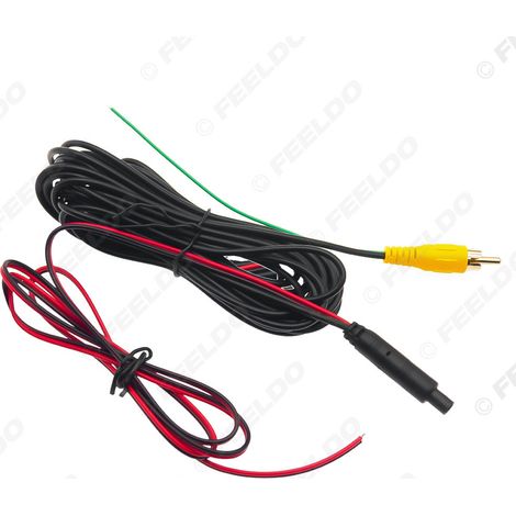 Applicable to BMW 4-pin to RCA reversing camera video cable, power cable and integrated cable (6 meters). (1/5)