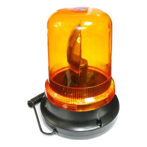 12V-Signalleuchte/Warnleuchte mit Halogenlampe – Rundumleuchte (Kuppel) mit Magnet