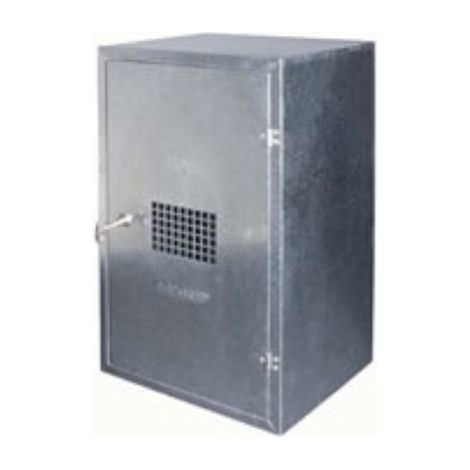 Cassetta per contatore gas metano cm 45x35x25h in lamiera preverniciata con chiave