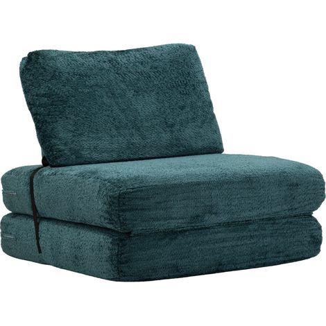Fauteuil/lit Faster Teal Cm 80X100X80 (Comprimé - Dimensions du lit Cm 204X80X18) (1/5)