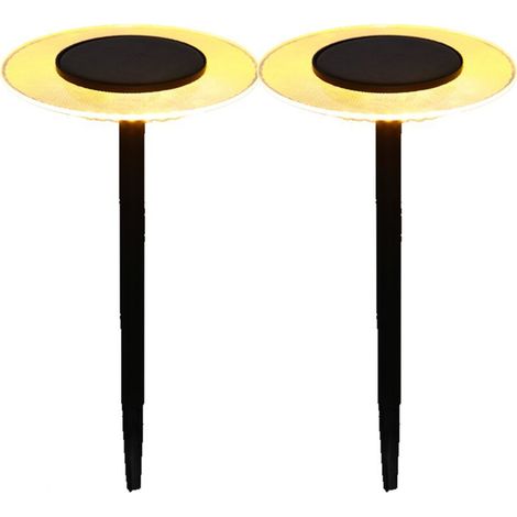 Lumisky 2x UFO balises solaires noires jardin extérieur - Lumisky 2x UFO balises solaires noires jardin extérieur (1/4)