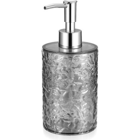 400 ML Distributeur Savon, Distributeur de Savon Liquide, Flacon Pompe Vide 400ml, Distributeur Shampoing et Gel Douche, Flacons Vides à Pompe Plastique pour Distributeurs de Savon et de Lotion (1/5)