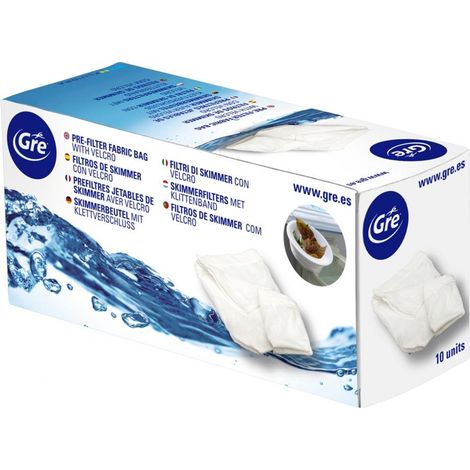 Set de 10 prefiltros desechables para skimmer GRE (1/3)