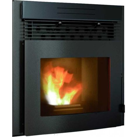 Punto Fuoco 8029728000255 Alessia 60 Inserto Camino a Pellet 11 kW Classe A+ Serbatoio 15 Kg Scarico Posteriore 80 mm (1/4)