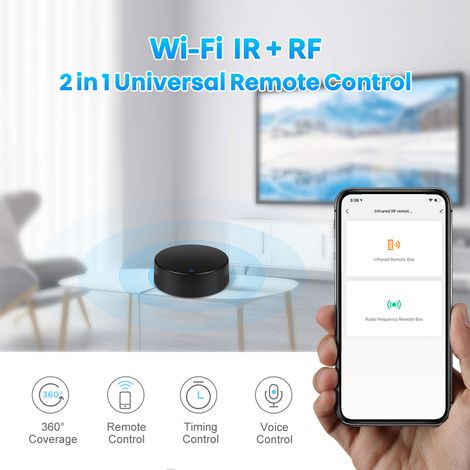 Tuya WiFi IR télécommande universelle tout-en-un sans fil infrarouge Compatible avec la commande vocale Alexa Home (1/5)