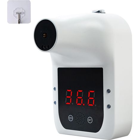 Berührungsloses digitales Infrarot-Stirnthermometer zur Wandmontage, Selbstbedienung, 0,5 Sekunden Schnelltest mit Ala