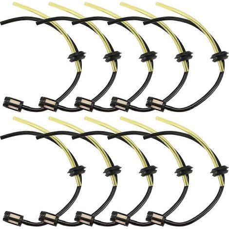 Kit de 10 tuyaux d'alimentation avec filtre à carburant pour débroussailleuse/coupe-bordures 139/140/G35/144 (filtre à carburant pour réservoir d'essence). (1/5)