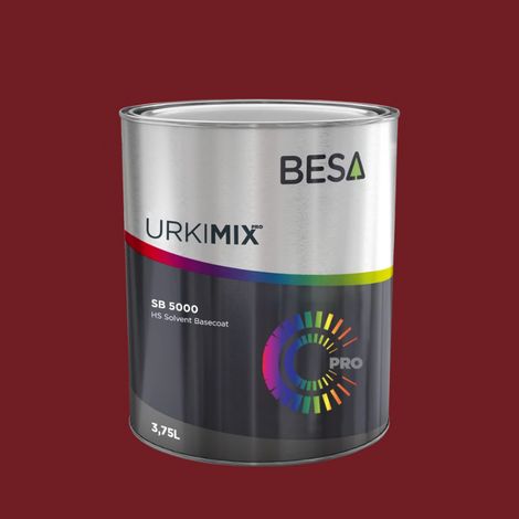 Pot de peinture Polyuréthane / bi composant Rouge Rubis Nacré RAL 3032  Satin - 250 gr