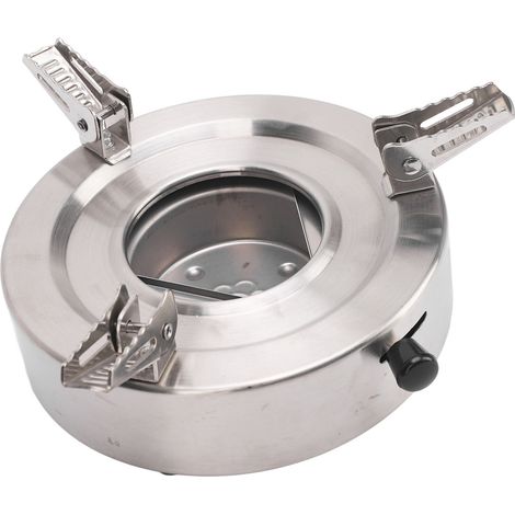 Poêle à alcool coupe-vent Portable support réglable Compact solide pour Camping dortoir hôtel (1/5)