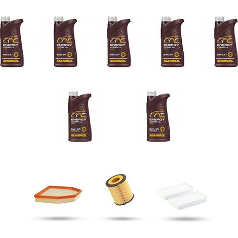 Kit tagliando 4 FILTRI e 7L OLIO compatibile con Bmw serie 3 (F30, F80,F31)M3 317kw dal 2014 (1/4)