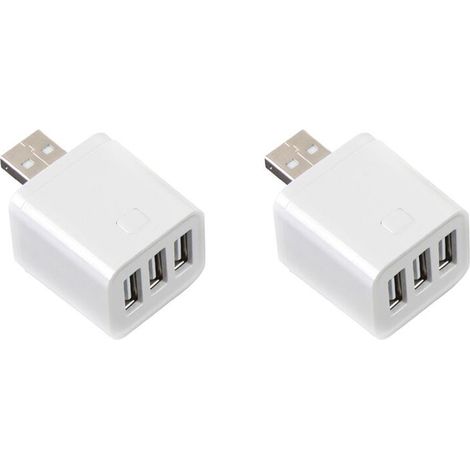 Compatible avec deux adaptateurs USB intelligents Zigbee 5V Doodle, adaptés à Alexa, Yandex, Alice et autres appareils USB 3 pouces.