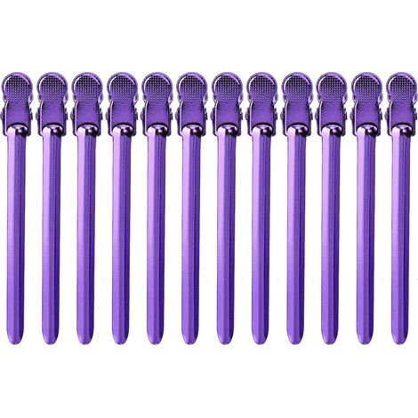 Vente directe de pinces à cheveux à positionnement superposé, pinces de séparation pour coiffure, pinces à ondulation manuelles, pinces de coiffure professionnelles pour studios photo et maquilleurs, (1/4)