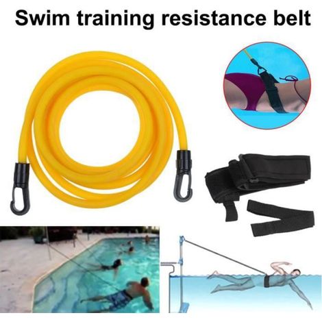 Résistance Elastique de Nage Piscine, 4M Réglable Entraînement Ceinture de Natation (1/3)