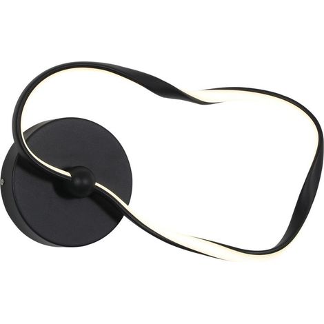 Lámpara de pared LED Amaya negra ALU italux WL-22782-BK