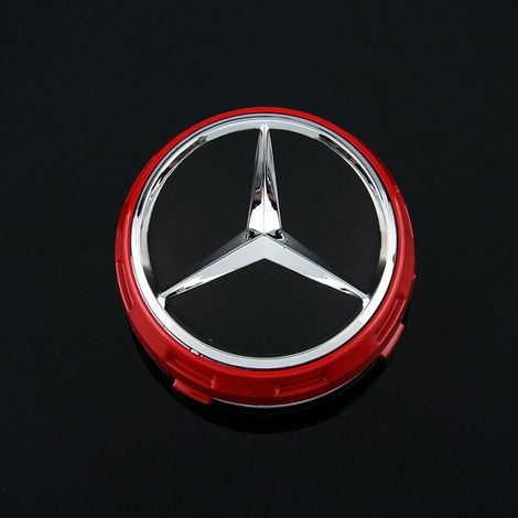 4 pièces de capuchons de protection pour véhicules légers, Mercedes - Benz Radkappen, rouge (1/2)