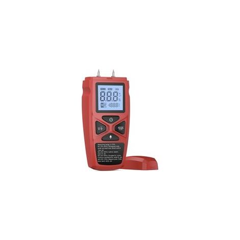 Medidor de humedad con sonda y pantalla LCD para paredes, madera y otros materiales de construcción, 4 modos de medición. (1/5)