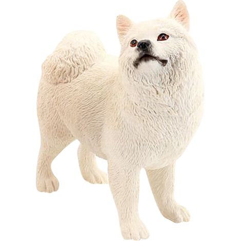 Samojeden-Ornamente, Kleintierspielzeug, Deko-Hundefigur, Dekorationen, weißer Kunststoff, Kind (1/5)