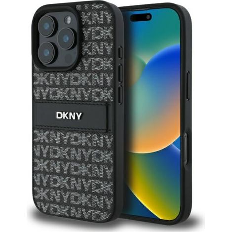 iPhone 16 Pro 6,3" dkny Hartschalenetui, schwarzes Muster (1/5)