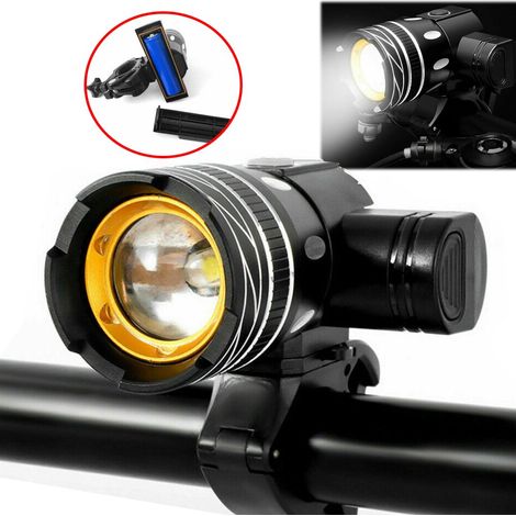 Wiederaufladbares USB-Fahrradfrontlicht, 20000 Lumen LED-Fahrradlampe, Frontscheinwerfer für Mountainbikes, Fahrradsicherheitslicht, Taschenlampe. (1/5)