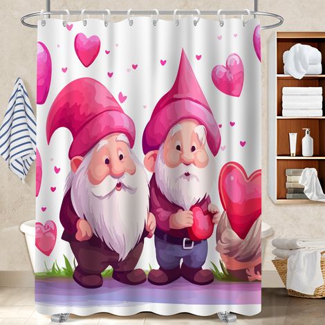 Voile de douche fluide en polyester 180x180 design rideau étanche pour salle de bain avec douche à l’italienne (1/5)