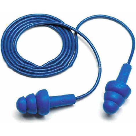 Soft silicone earplugs – tree shape, 60cm wire, noise reduction for sleeping or swimming (1/4)