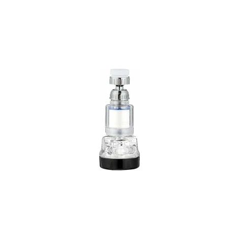 Aérateur de robinet pivotant 360° 3 modes, filtre sous pression universel pour cuisine, salle de bain, transparent –
