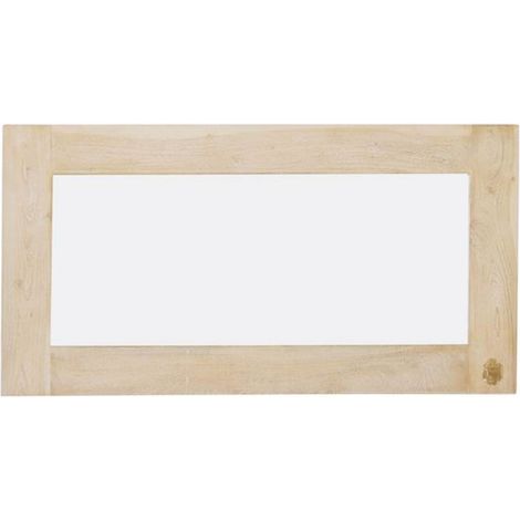Miroir horizontal 115x60cm - Bois d'acacia blanchi (White stone) - NATURE WHITE 01
