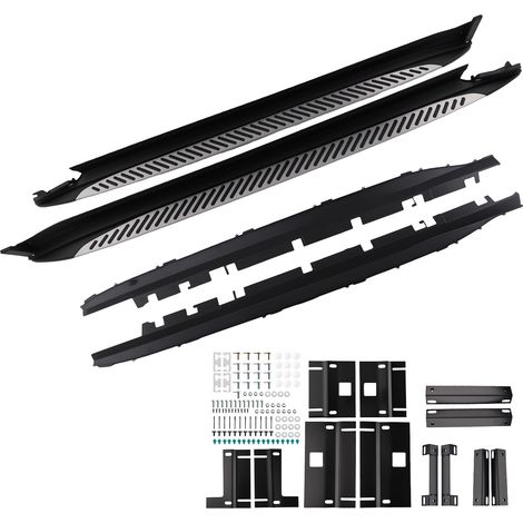 Pedana Laterale for BMW X3 G01 2017-2023/X4 G02 2018+ Alluminio ABS Nero (1/5)