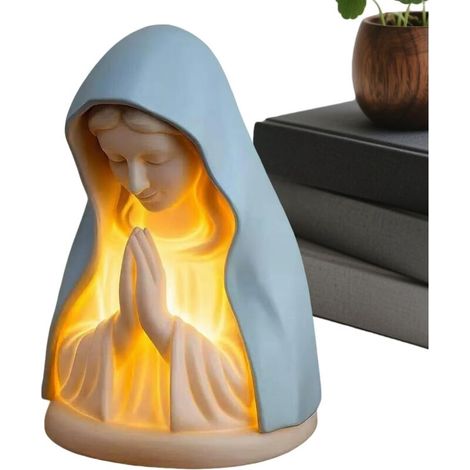 Veilleuse de la Vierge Marie - Artisanat D Éclairage Chaud Et Apaisant -
